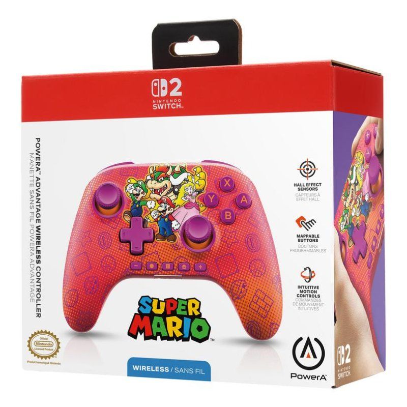 NSGP0548 - Gamepad PowerA Wireless para Nintendo Switch 2 Botones programables Dise�o ergon�mico Bater�a de 30 horas. Rosa(NSGP0548)