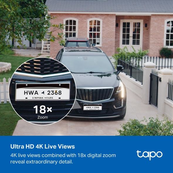 TAPO C465 - C�mara IP TP-Link 4K 8mp H.264 Sensor CMOS Panel Solar USB-C WiFi IP65 Modo D�a/Noche Exterior Blanca (Tapo C465)