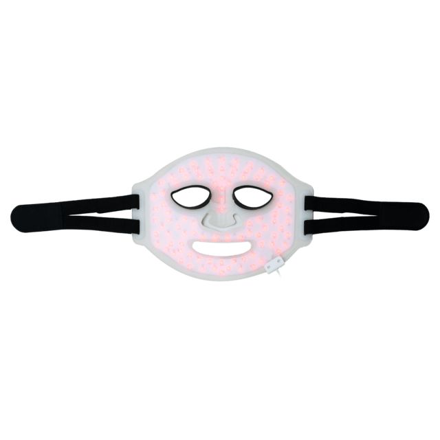 A01_EU01_124613 - FaceCare L�M Champagne Mascara LED facial con 9 colores y funcionalidades, infrarrojos, 360 puntos de luz y silicona m�dica(A90_EU01_124613)