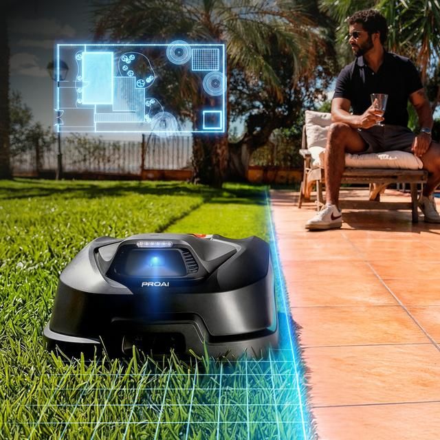 A01_EU01_123035 - Robot Cortac�sped CECOTEC Conga GrassHopper 800 ProAI sin Cables Reconocimiento de Objetos con C�mara Control mediante APP (A01_EU01_123035)