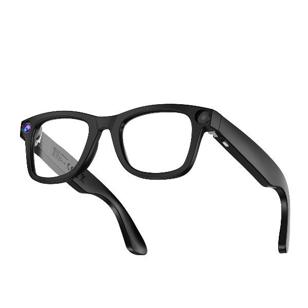 NXSGGLASSESAI - Gafas Inteligentes NILOX con c�mara integrada, inteligencia artificial, audio �Open Ear�, micr�fono integrado y lentes de PC con protecci�n contra la luz azul y UV400. Negro (NXSGGLASSESAI)