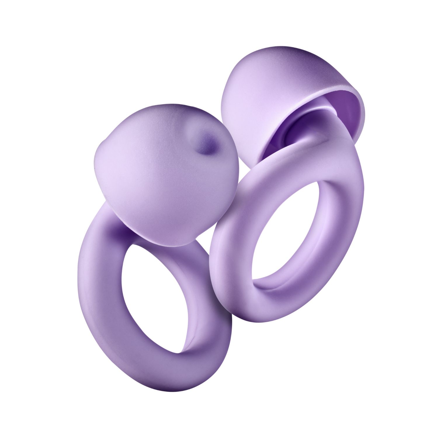 NOONPURPLE - Tapones de o�do NGS Intraurales Silicona Reutilizables Estuche de Viaje Lila (NOONPURPLE)