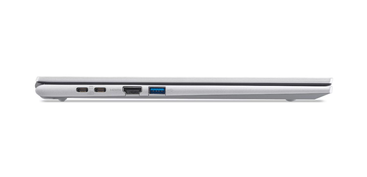 NX.JTREB.00J - Port�til Acer Aspire Go 15 AG15-72P-59YF Intel Core 5 120U 8Gb 512Gb SSD C�mara Frontal FHD 3xUSB-A 3.0 1xUSB-C 3.1 1xHDMI 2.1 1xRJ45 WiFi 6 Bluetooth 5.1 Ethernet LAN GbE 15.6? LED IPS FHD Copilot+ PC W11H Plata Pura (NX.JTREB.00J)