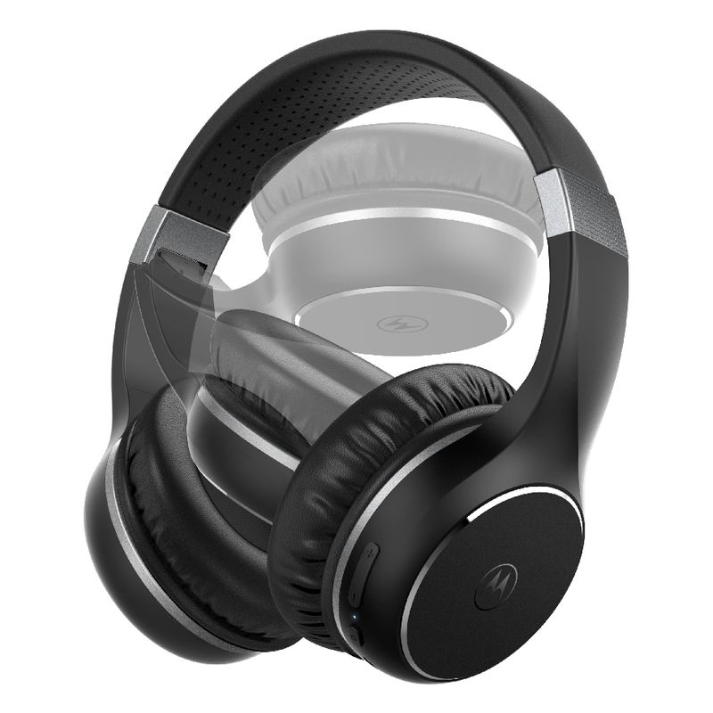 253MOTOXT220BLACK - Auriculares Motorola XT220 Plegables Micr�fono Integrado Circumaurales Binaurales Bluetooth 5.0 Negros (253MOTOXT220BLACK)