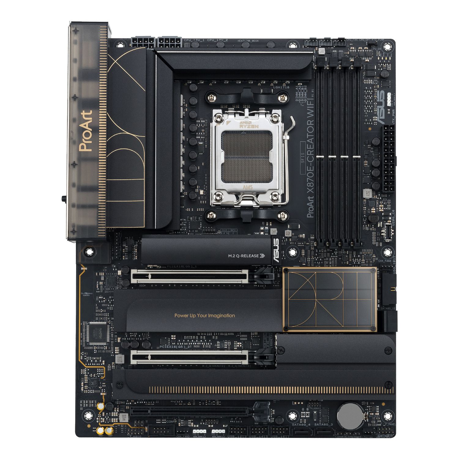 90MB1IG0-M0EAY0 - Placa base ASUS ProArt X870E-Creator WiFi 4DDR5 HDMI 2.1 x2USB4 Tipo-C ATX. Compatible con los procesadores AMD Ryzen para socket AM5(90MB1IG0-M0EAY0)