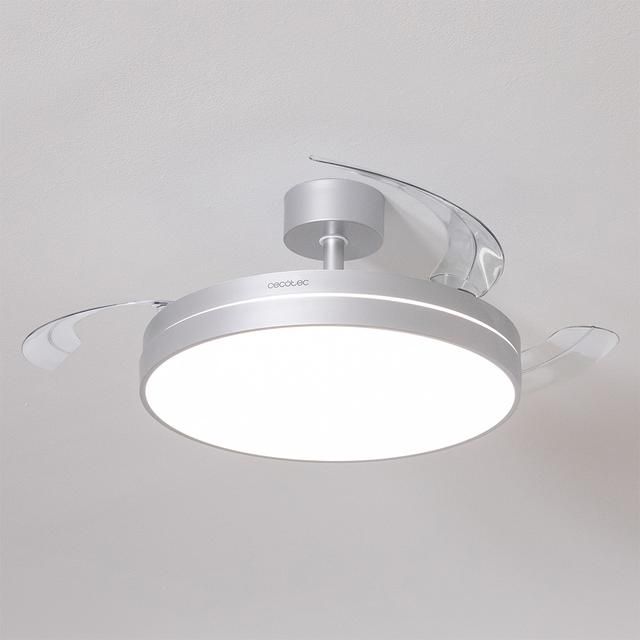 A01_EU01_124550 - Luz LED 3 Aspas Retr�ctiles 6 Velocidades Temporizador 6 horas Funci�n Invierno/Verano Mando a Distancia Acero (A01_EU01_124550)