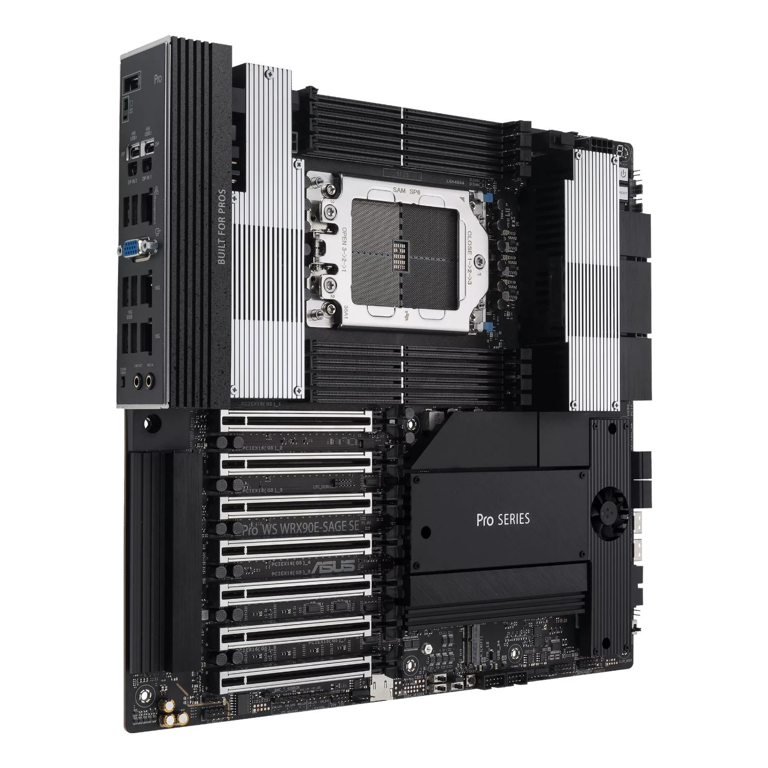 90MB1FW0-M0EAY0 - Placa base ASUS PRO WS WRX90E-SAGE SE: (sTR5) 8DDR5 M.2 SATA3 USB 2.0 USB-A 3.1 USB 4.0 VGA RJ45 Ethernet GbE (90MB1FW0-M0EAY0)