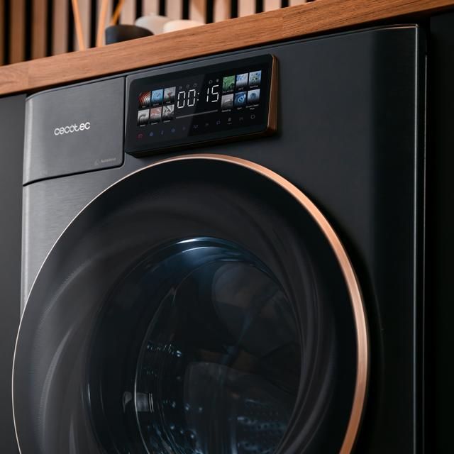 A01_EU01_112750 - Lavadora CECOTEC Bolero Wash&Dry 106950 Autodose Inverter 3D Steel Secadora Autodosis de Carga Frontal 10/6 Kg 1400rpm Clase A PAntalla 9.2