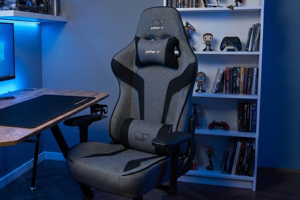 DR90XXL - Silla Gaming Drift DR90 Tela M�x. 150Kg Gris/Negra (DR90XXL)