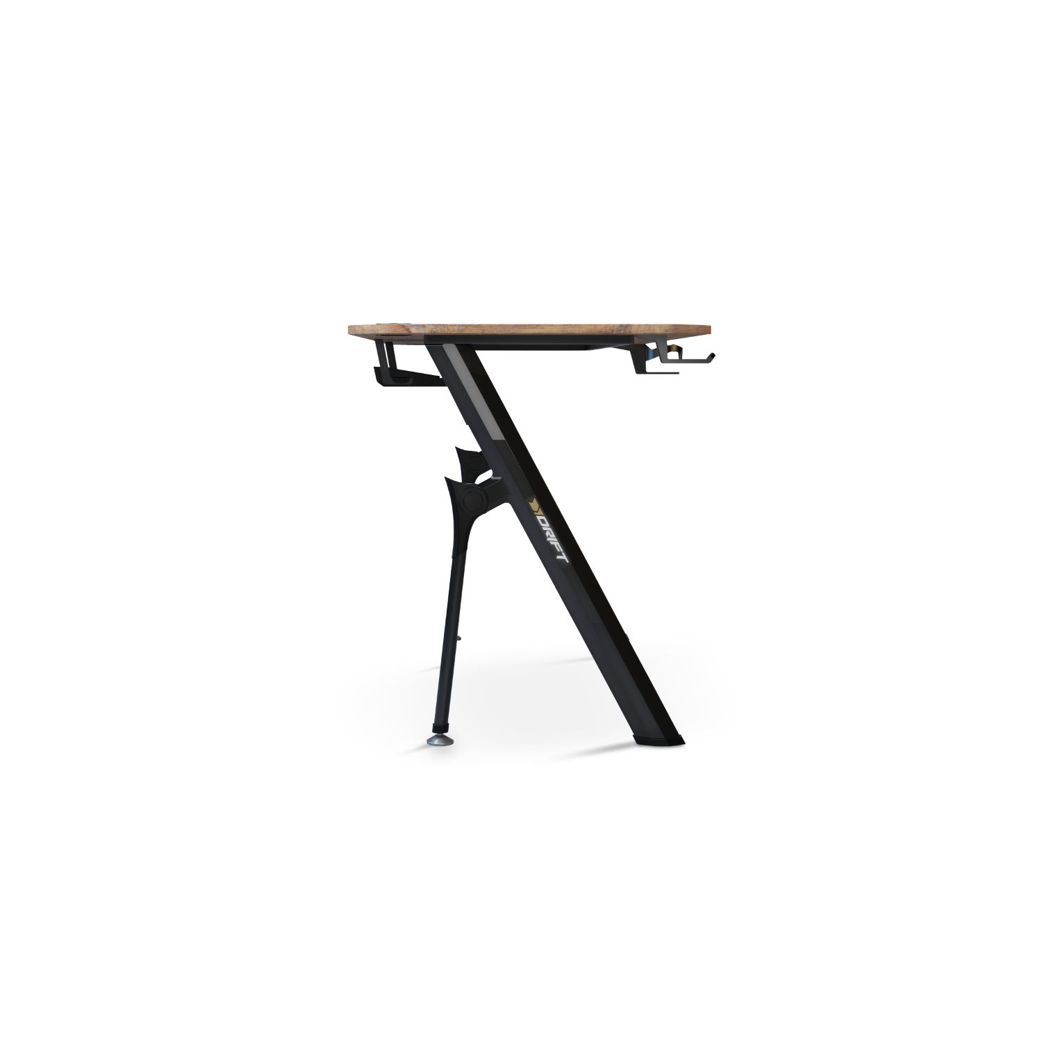 DRDZ175WD - Mesa Gaming Drift 120x75x60cm Alfombrilla XXL Soporte para Auriculares/Bebidas Madera (DRDZ175WD)