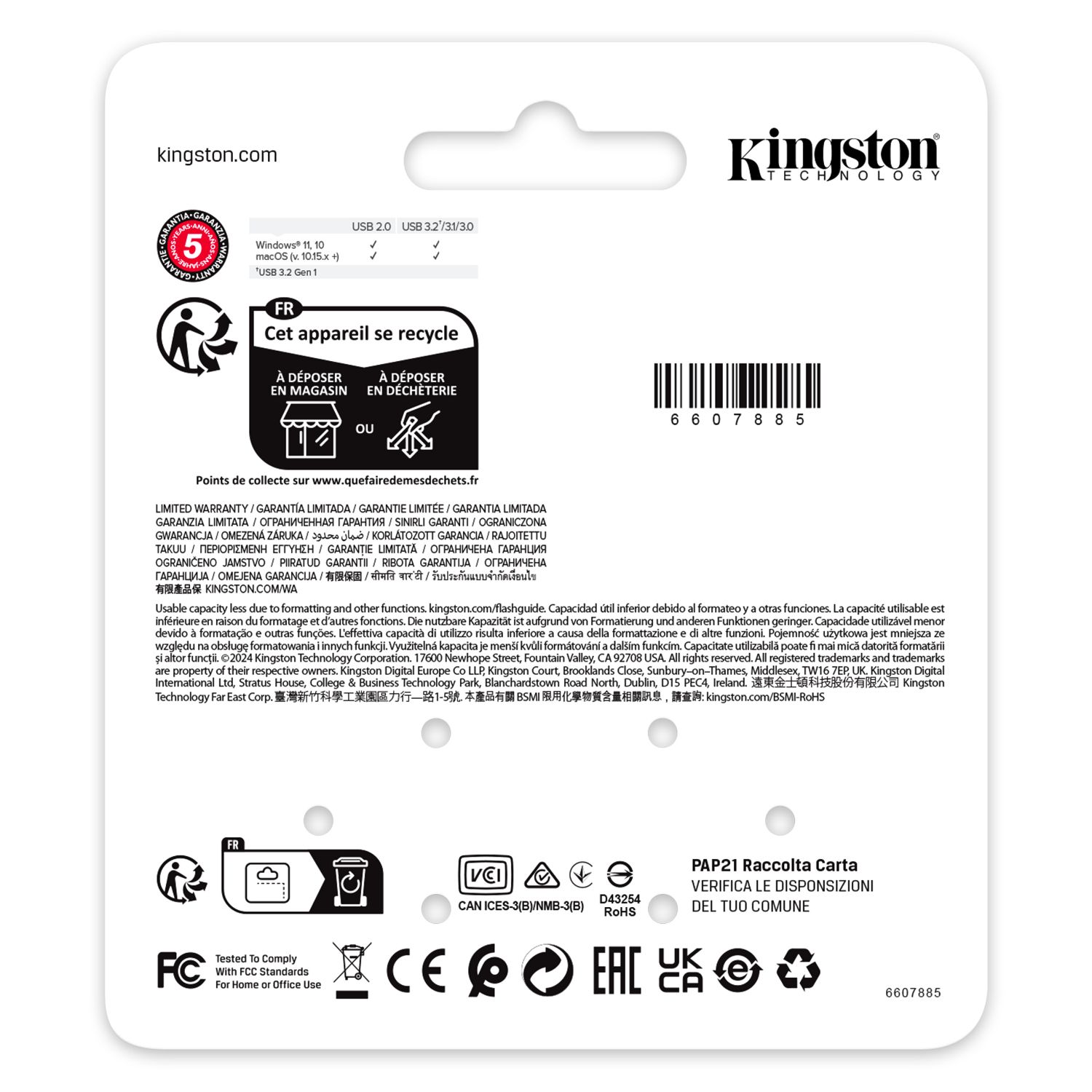 KE-U2X64-1AC - Pendrive Kingston DataTraveler SE9 G3 64Gb USB-A 3.0 Lectura 220 Mb/s Escritura 100 Mb/s Llavero N�quel Oscuro (KE-U2X64-1AC)
