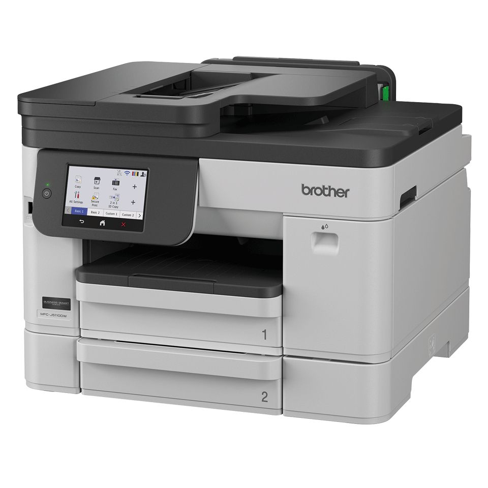 MFCJ5110DWRE1 - Impresora Multifunci�n Brother MFC-J5110DW, A4 Color, Pantalla T�ctil 10.9 cm ADF 50 Hojas, 26 ppm Color, USB 2.0, WiFi Dual Band, Ethernet Gigabit, Fax, D�plex Autom�tico. Blanca (MFC-J5110DW)