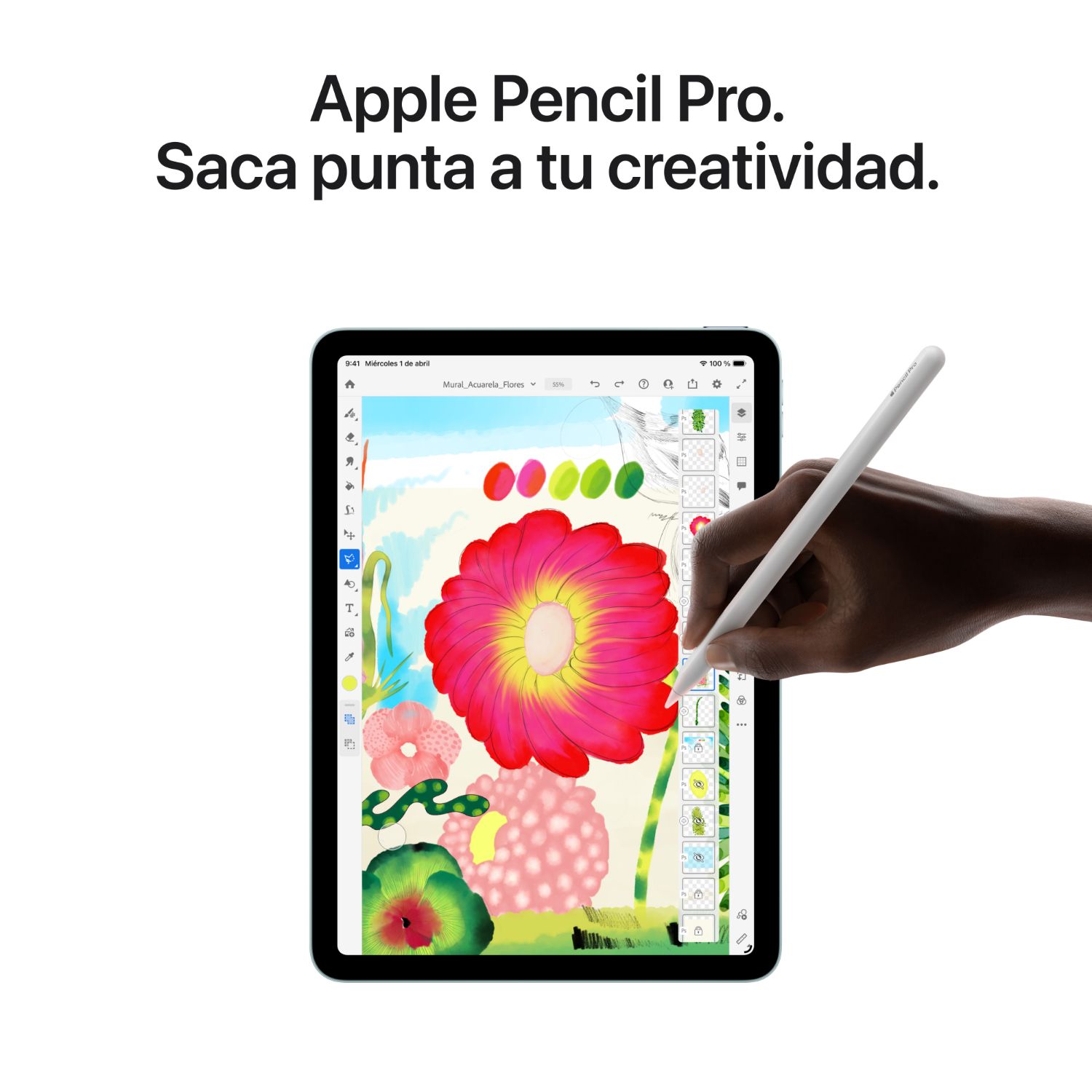 MH304TY/A - Apple iPad Air 11 2026 11? LED IPS Liquid Retina M4 12Gb 128Gb C�mara Trasera 12mp C�mara Frontal 12mp 1xUSB-C 3.1 IP42 WiFi 7 Bluetooth 6.0 iPadOS 26 Gris Espacial (MH304TY/A)