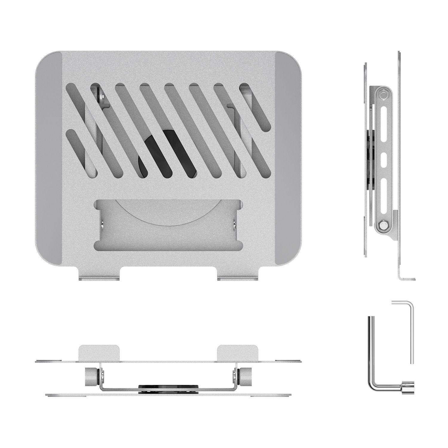 LP5SXL-489 - Soporte de sobremesa XL giratorio 360� y ajustable para ordenador portatil y tablet de 10