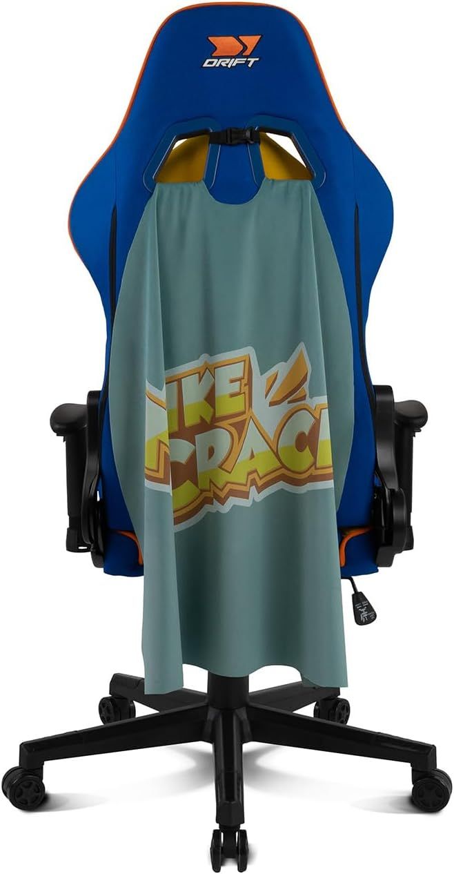 DR90MC - Silla Gaming Drift DR90 Mikecrack Edition Tela Reposabrazos 2D Cojines Cervical/Lumbar Reclinable 135� M�x. 150 Kg (DR90MC)