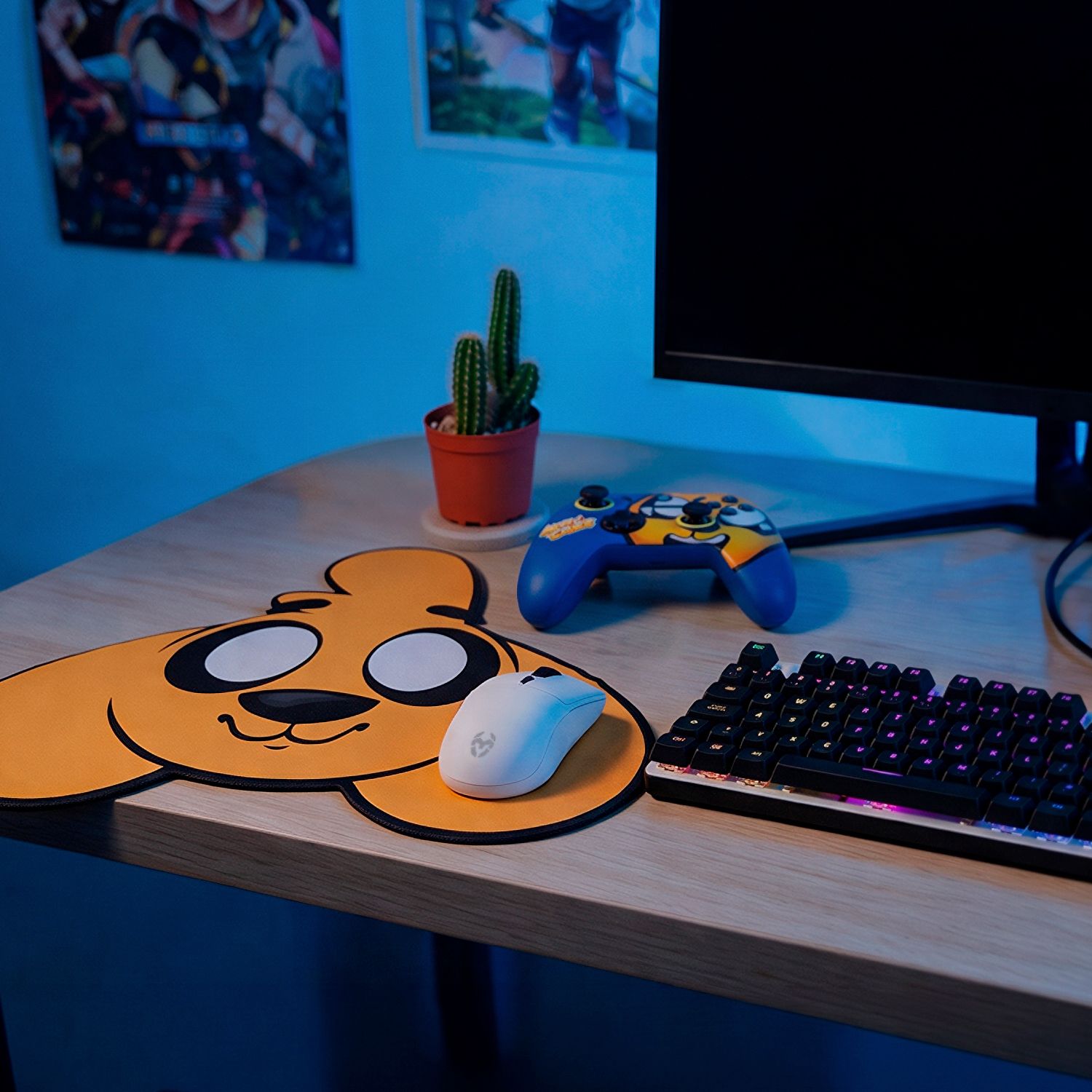 NXKROMKRAFT - Alfombrilla Gaming KROM Kraft Mikecrack Edition 400x360x3mm Amarilla (NXKROMKRAFT)
