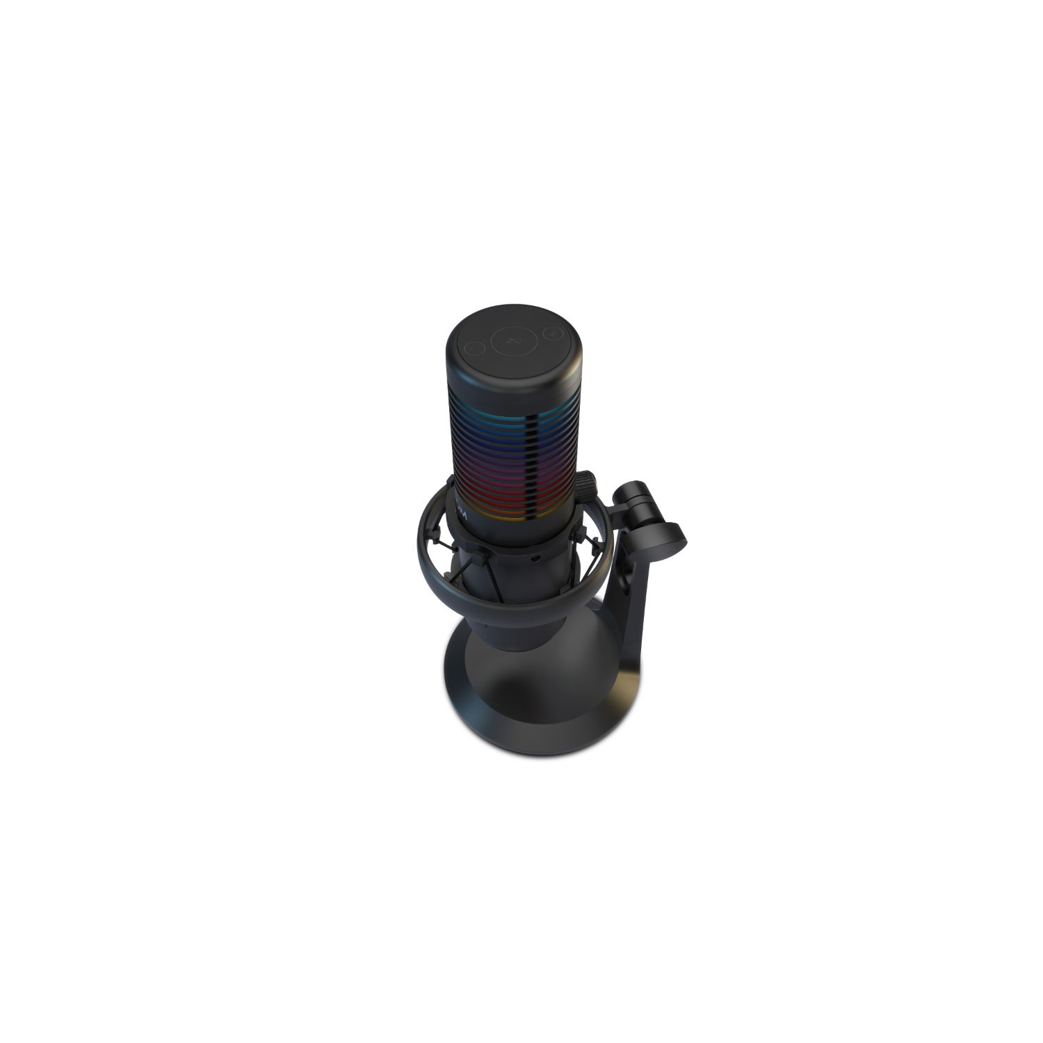 NXKROMKAZEPRO - Microfono profesional Krom Kaze Pro Kit de streaming con dos condensadores de capsula Patron cardioide u omnidireccional Incluye brazo articulado montura anti-shock filtro antipop y base de mesa Iluminacion RGB. USB y jack 3.5mm. Negro (NXKROMKAZEPRO)