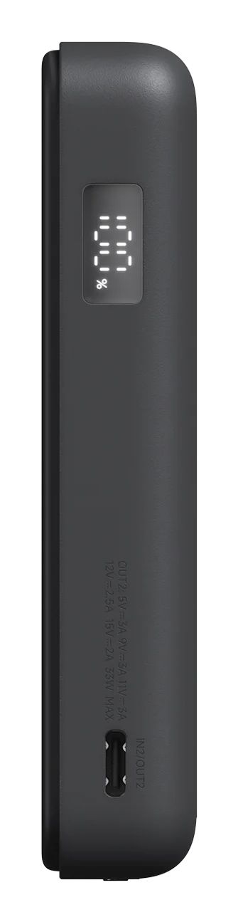 BHR08P9GL - Power Bank Xiaomi Magnetica capacidad de 10000mAh Built-in Stand Carga inalambrica magnetica. Cable USB-C integrado. Gris (MI-MPWB-10000MAH-BIS-GY)