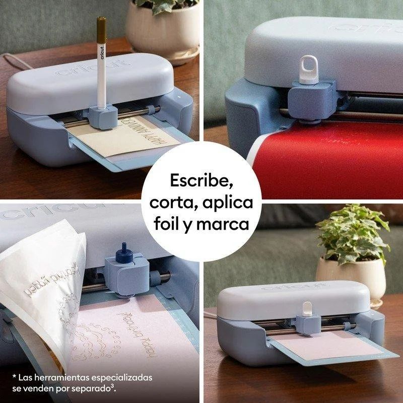 2012185 - M�quina de corte ultracompacta y port�til. Apta para m�s de 75 materiales distintos. Incluye herramientas y materiales para 35 proyectos. Bluetooth y app Design Space. Azul (2012185)