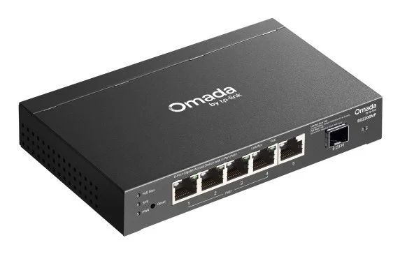 SG2206MP - Switch TP-Link Omada 5xRJ45 1xSFP Ethernet GbE PoE+ Apilable Rack Negro (SG2206MP)