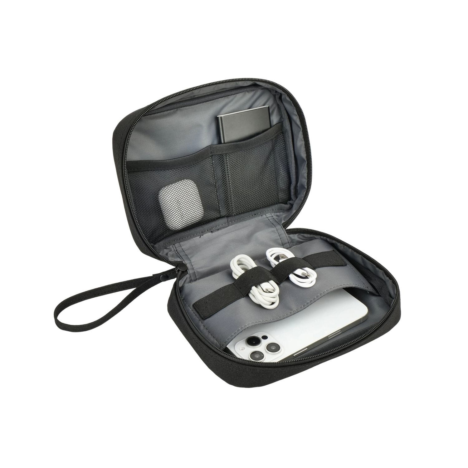 UMBRIX01B - Organizer-Bolsa Universal de Viaje para Electr�nicos, Accesorios Tecnol�gicos para Cables, Cargadores, Mouse y Discos Duros, Estuche de Almacenamiento Port�til. Hecho con Materiales Reciclados (UMBRIX01B)