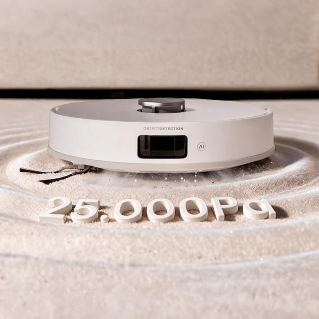 A01_EU01_136638 - Robot Aspirador Cecotec Conga Q200 y friegasuelos con mopas giratorias elevables. Mopa derecha extensible 55 mm. 25000 Pa y detecci�n avanzada de obst�culos. Limpieza en la base autom�tica con secado con aire caliente. (A01_EU01_136638)