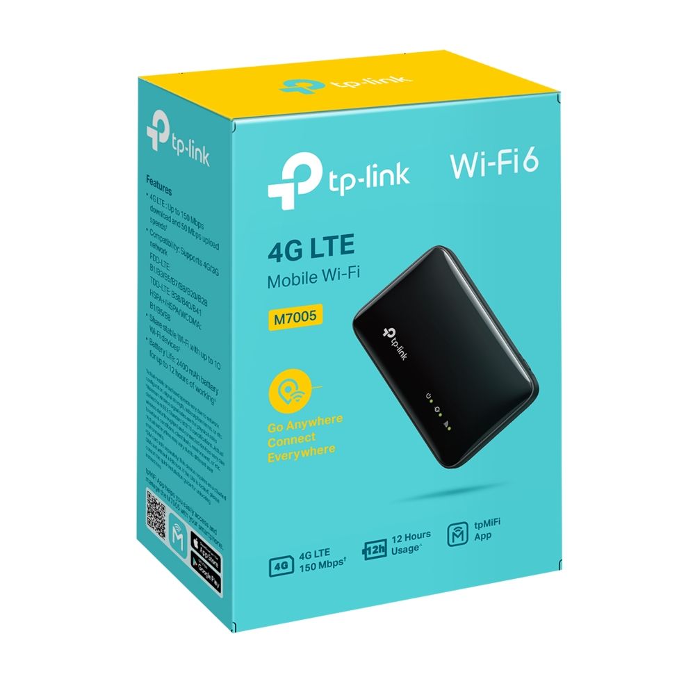 M7005 - Router Port�til TP-Link WiFi 6 4G LTE Negro (M7005)