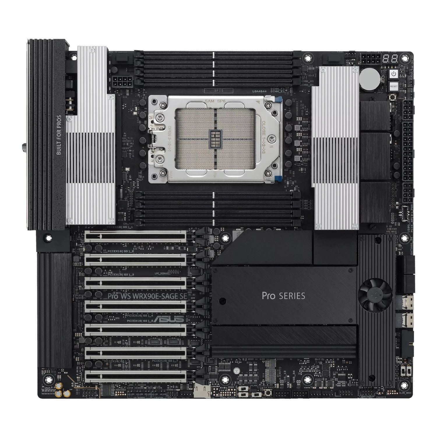 90MB1FW0-M0EAY0 - Placa base ASUS PRO WS WRX90E-SAGE SE: (sTR5) 8DDR5 M.2 SATA3 USB 2.0 USB-A 3.1 USB 4.0 VGA RJ45 Ethernet GbE (90MB1FW0-M0EAY0)