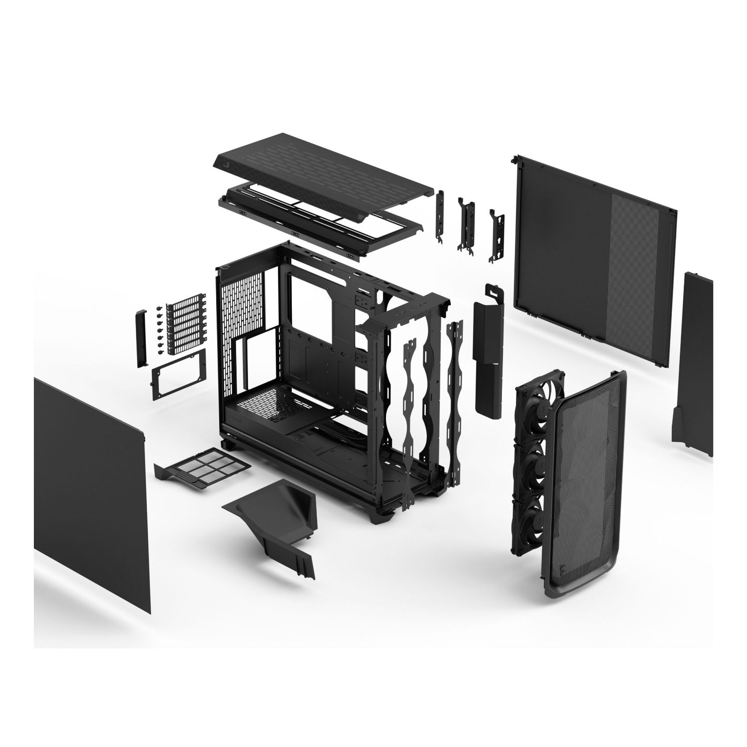 FD-C-MES3X-01 - Caja Gaming FRACTAL DESING Meshify 3 XL ATX EATX iTX mATX 2xUSB-A 3.1 1xUSB-C 3.2 Negra (FD-C-MES3X-01)