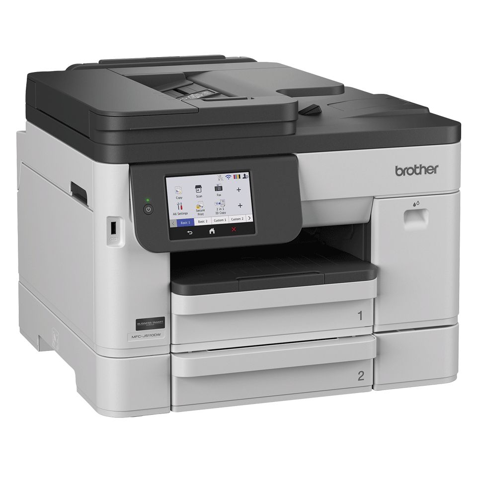 MFCJ5110DWRE1 - Impresora Multifunci�n Brother MFC-J5110DW, A4 Color, Pantalla T�ctil 10.9 cm ADF 50 Hojas, 26 ppm Color, USB 2.0, WiFi Dual Band, Ethernet Gigabit, Fax, D�plex Autom�tico. Blanca (MFC-J5110DW)