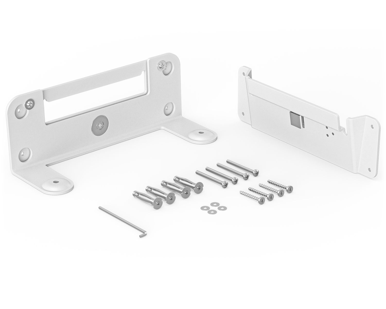 952-000044 - Soporte pared Logitech para barras de v�deo,Kit de montaje compatible con VESA para Rally Bar y Rally Bar Mini. Blanco. (952-000044)