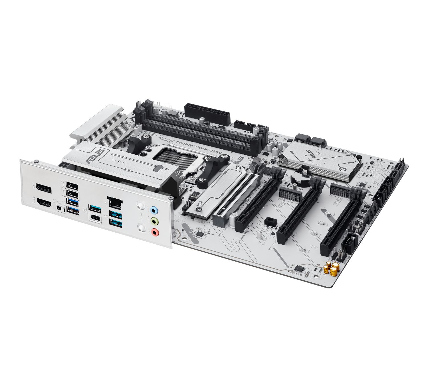 90MB1M10-M0EAY0 - Placa base ASUS B850 MAX GAMING WIFI W: (AM5) 4DDR5 M.2 SATA3 PCIe USB DP HDMI RJ45 ATX 7.1 WiFi 6E Bluetooth 5.3 Ethernet 2.5 GbE (90MB1M10-M0EAY0)