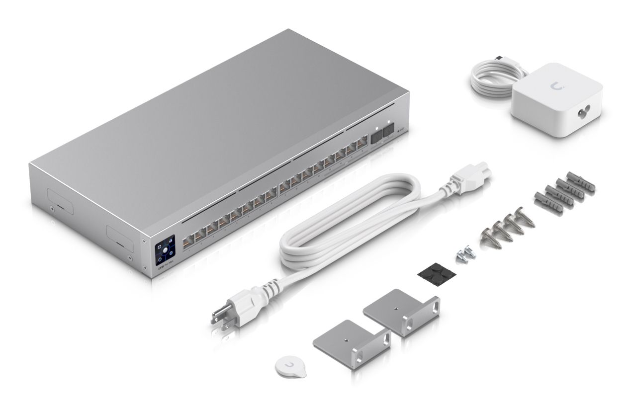 USW-PRO-MAX-16 - Switch Ubiquiti 16xRJ45 2xSFP+ Ethernet 2.5 GbE 1U Rack Gris (USW-PRO-M)