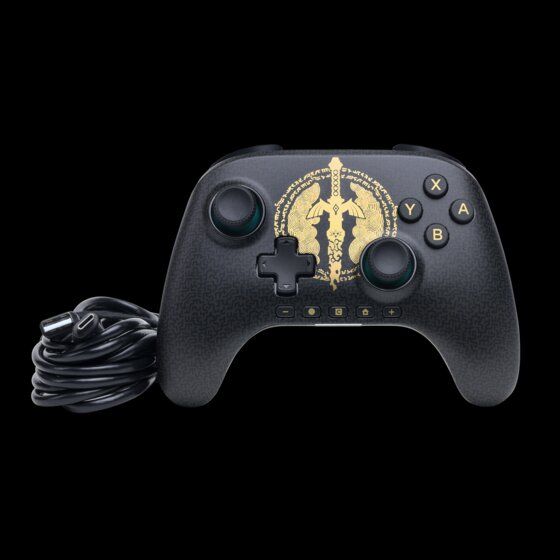 NSGP0570 - Gamepad PowerA Advantage Para consolas Nintendo Switch 2 Programa dos botones avanzados de juego sobre la marcha y accede a GameChat con el bot�n C Bater�a de 30 Horas. Incluye un cable USB-C de 3 metros. Negro(NSGP0570)