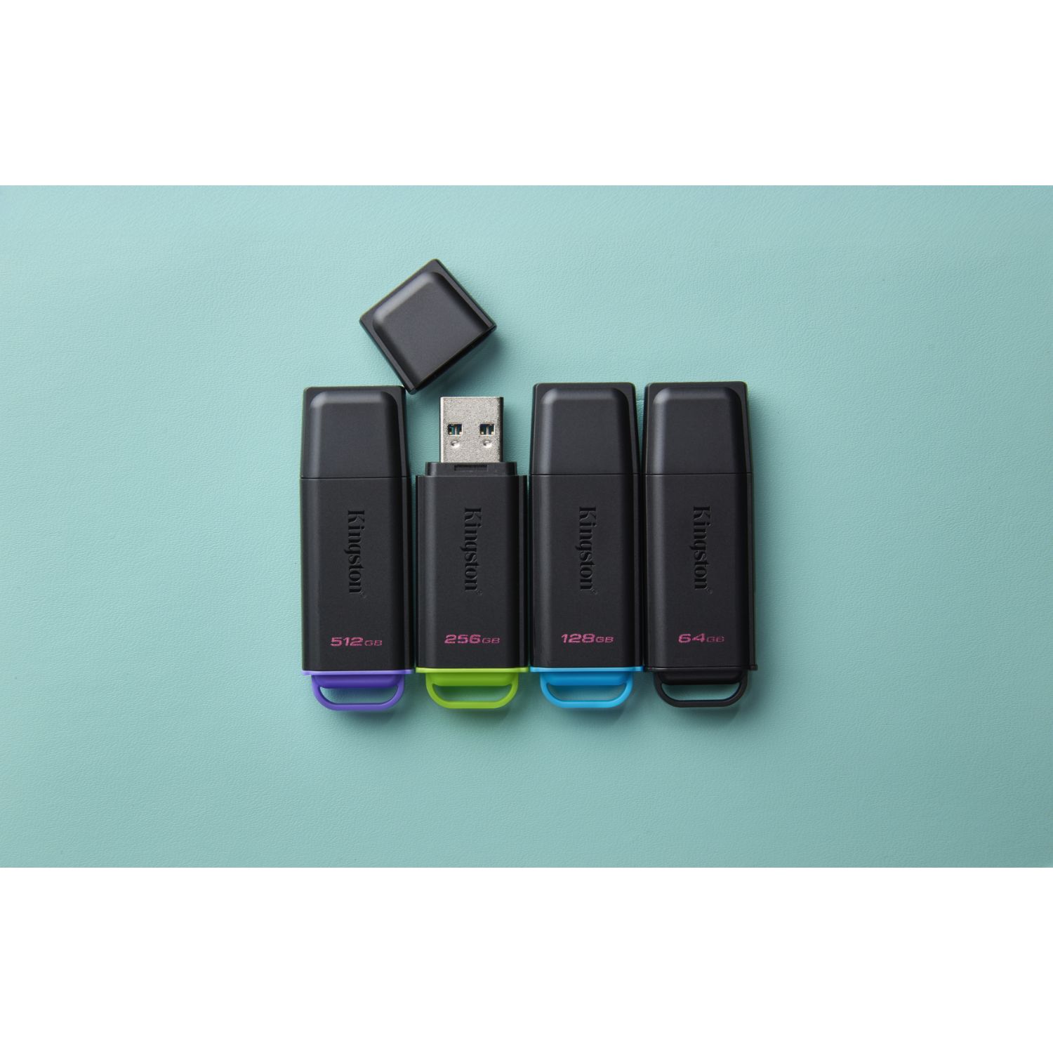 DTXG2/512GB - Memoria USB Kingston DataTraveler Exodia G2 Capacidad de 512 GB Conexi�n USB 3.2 Gen 1 Rendimiento r�pido y pr�ctico Capuch�n protector con enganche para llavero Dise�o port�til y ligero Dise�ado para uso diario en ordenadores y port�tiles(DTXG2/512GB)