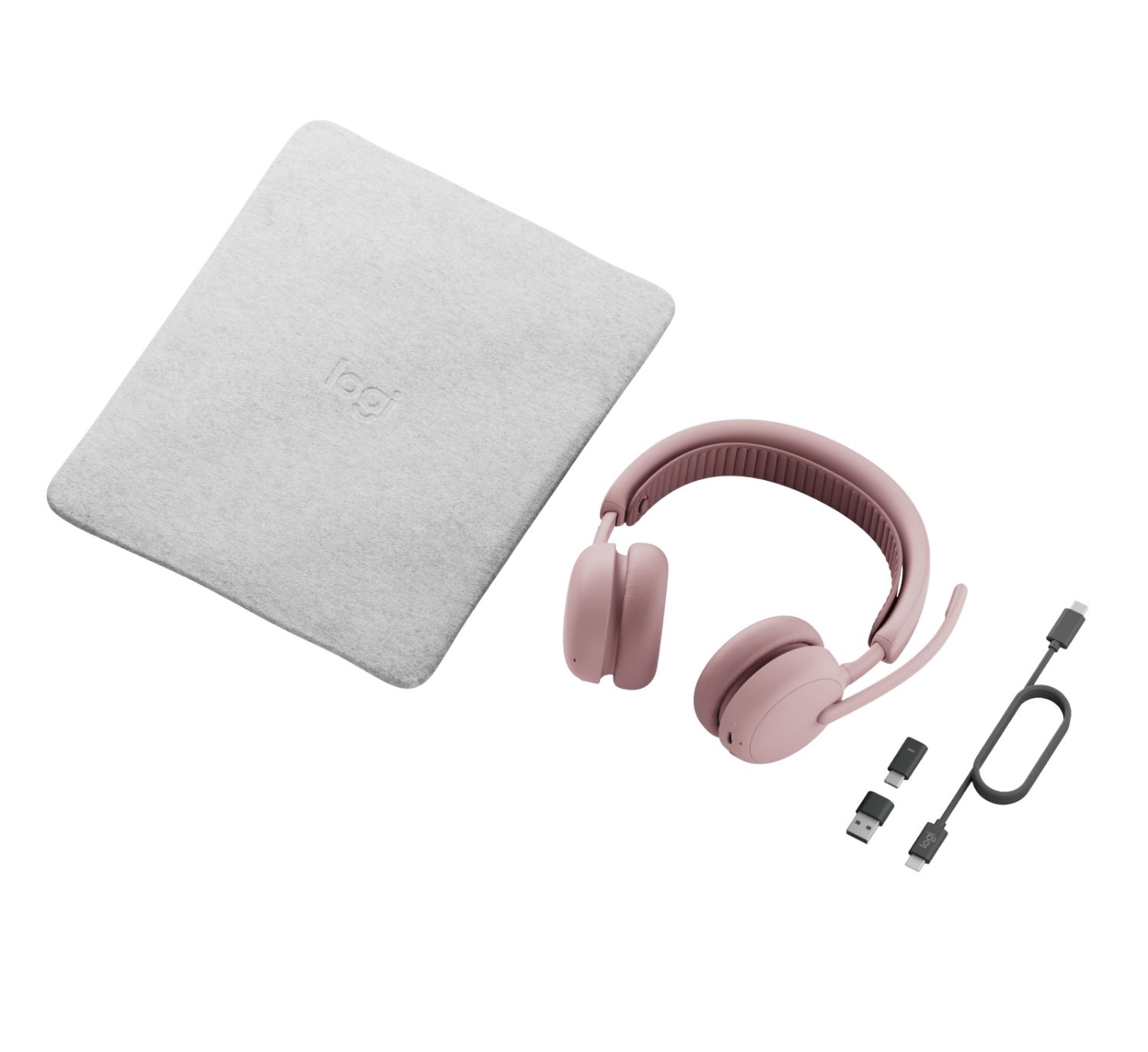 981-001521 - Auriculares + Micr�fono Logitech Zone Wireless 2 Supraurales Binaurales Bluetooth 5.3 USB-C Cable 1.5m Funda Rosa (981-001521)