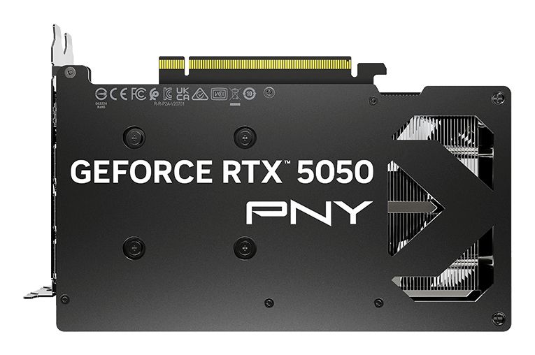 VCG50508DFXPB1 - Tarjeta grafica PNY GeForce RTX 5050 Memoria de 8 GB GDDR6 Sistema de refrigeracion Dual Fan Conexiones HDMI y DisplayPort Compatibilidad con Ray Tracing y DLSS Rendimiento optimizado para gaming y diseno grafico Negro (VCG50508DFXPB1)