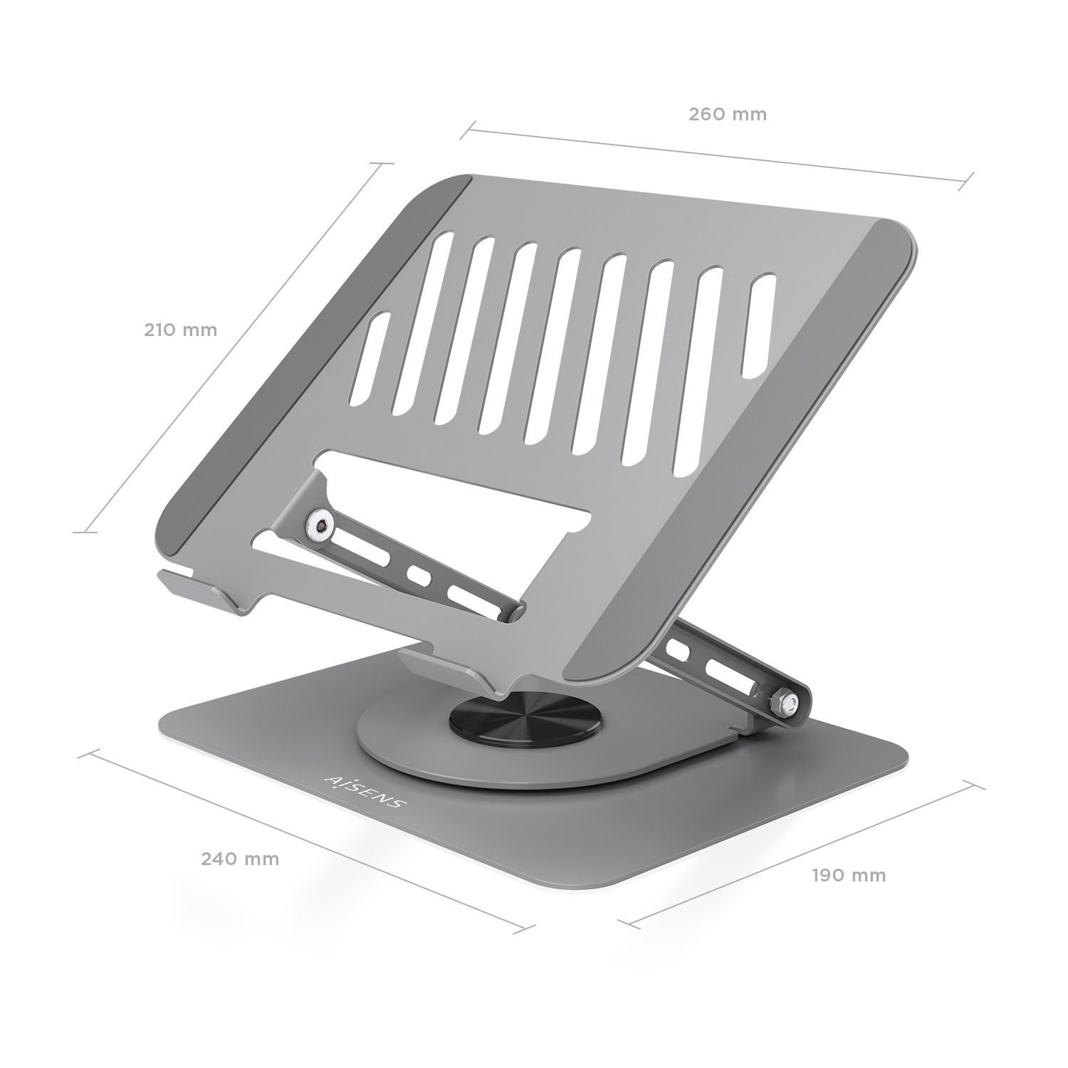 LP5SXL-487 - Soporte de sobremesa XL giratorio y ajustable para ordenador portatil y tablet de 10