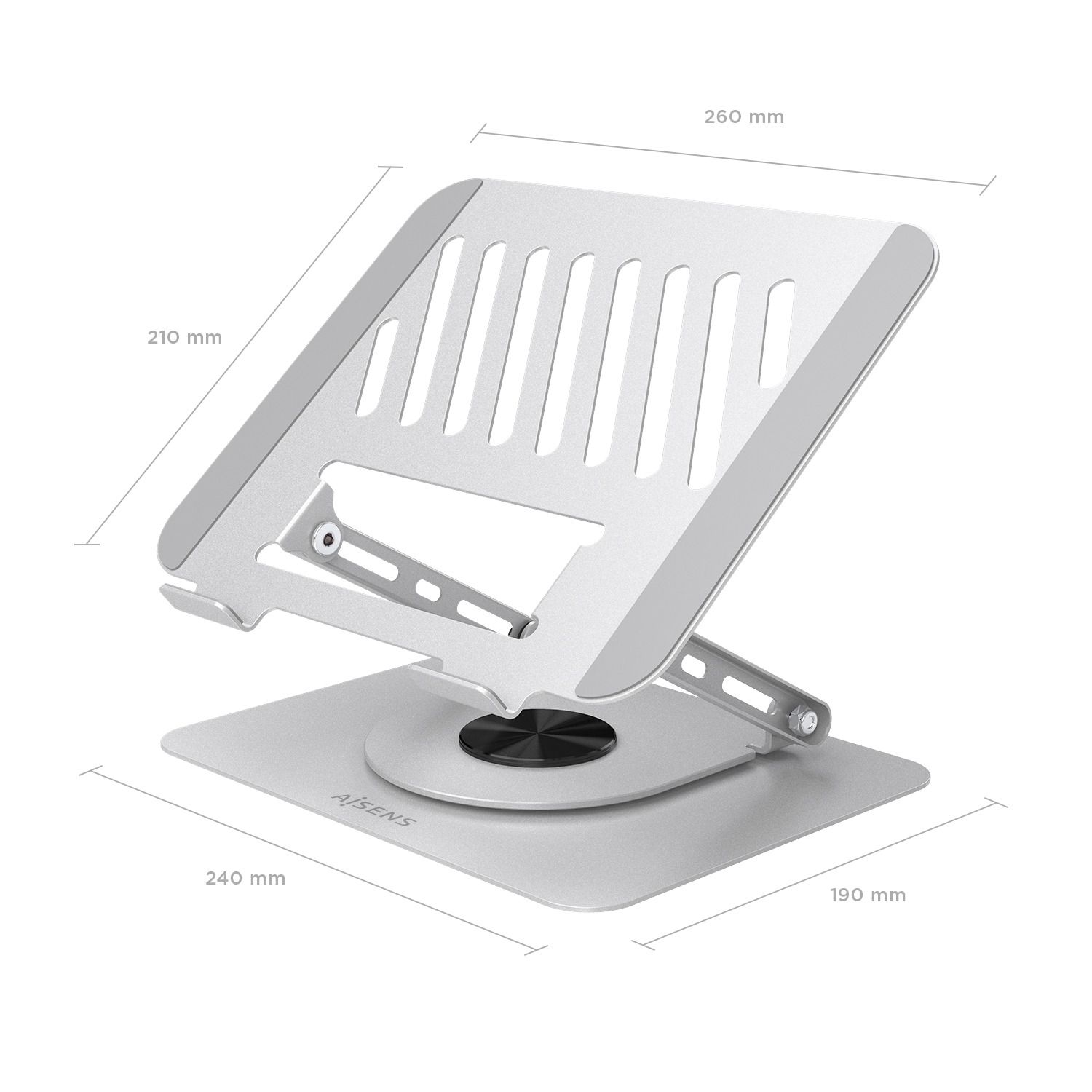 LP5SXL-489 - Soporte de sobremesa XL giratorio 360� y ajustable para ordenador portatil y tablet de 10