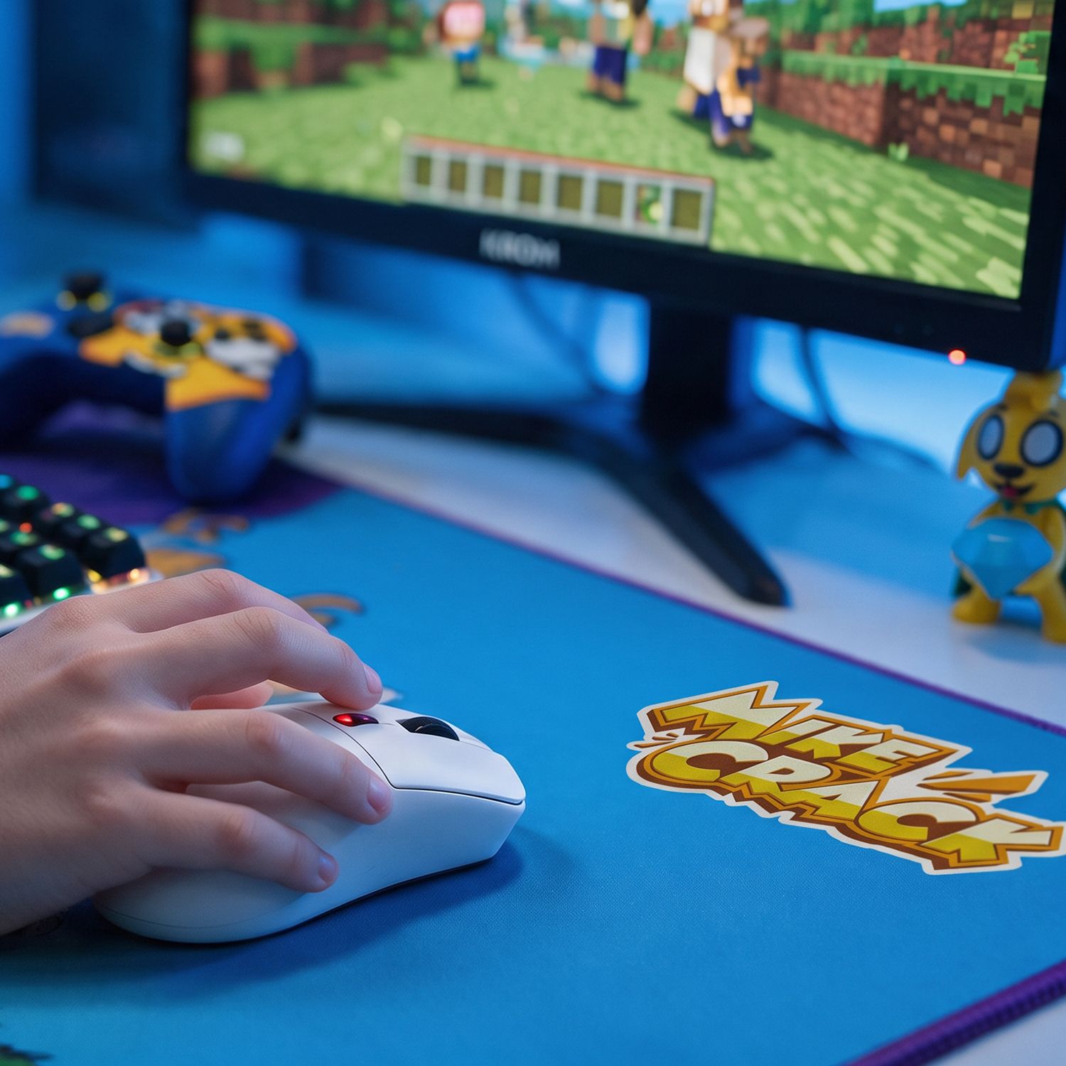 NXKROMKRAFTXL - Alfombrilla Gaming KROM Kraft Mikecrack Edition 900x350x3mm (NXKROMKRAFTXL)