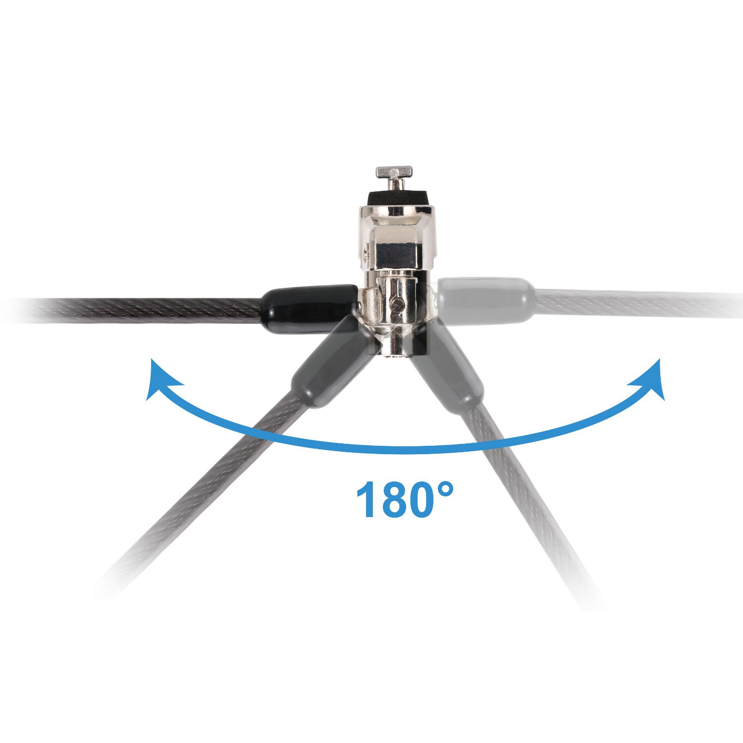 CUSTODIO02BSM - Cable de Seguridad Conceptronic CUSTODIO02BSM Slot Estandar con Llave Compatible Llave Maestra. Negro (CUSTODIO02BSM)