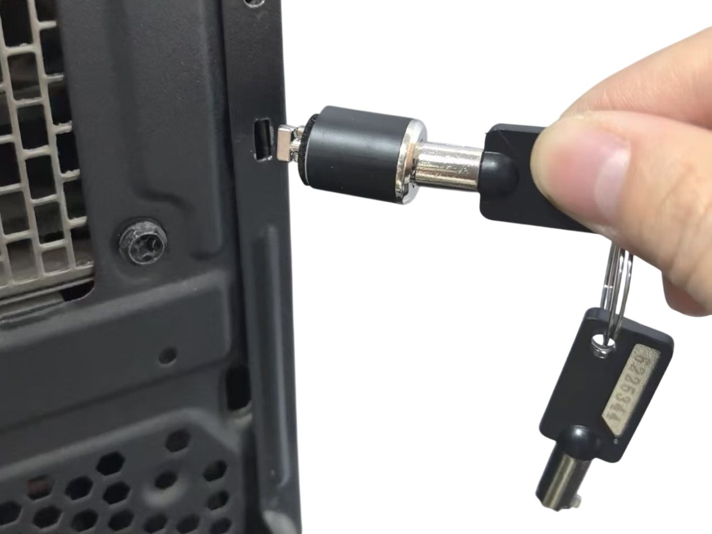 CUSTODIO03BSM - Candado de Seguridad Conceptronic CUSTODIO03BSM para Chasis con Llave Compatible Llave Maestra Plata (CUSTODIO03BSM)