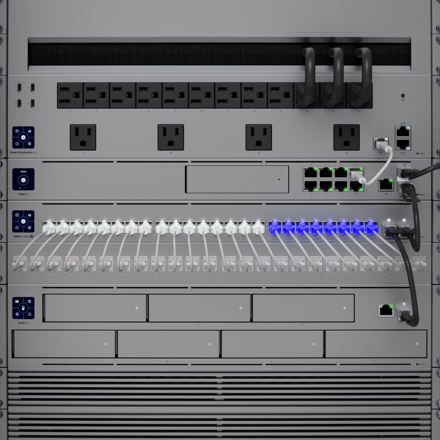 USW-PRO-MAX- 24-POE - Switch Ubiquiti USW-Pro-Max-24-PoE Gestionable L3 24 Puertos PoE 8x 2.5GbE PoE++ 16x 1GbE PoE+ Y 2 Puertos SFP+ 10G Pantalla Tactil 1.3