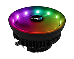 COREPLUS - Ventilador CPU AEROCOOL Multisocket 120mm 110W RGB Negro (COREPLUS)