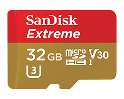 SDSQXAF-032G-GN6MA - Memoria flash Sandisk Extreme 32GB MicroSDHC UHS-I Clase 10  