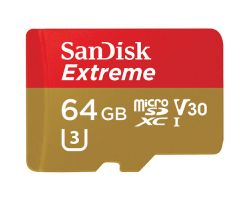 SDSQXAF-064G-GN6MA - Memoria flash Sandisk 64GB Extreme microSDXC MicroSDXC UHS-I Clase 10 memoria 