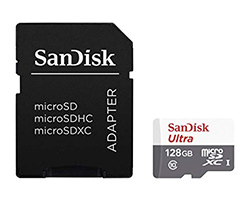 SDSQUNS-128G-GN6TA - Memoria flash Sandisk Ultra MicroSDXC 128GB UHS-I + SD Adapter memoria  Clase 10