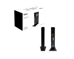 CSV-3242HD - Docking Station Club 3D 4xUSB-A 2.0/2xUSB-A 3.0/1xHDMI/1xDVI-I/1xRJ45 Ethernet GbE Negro (CSV-3242HD)