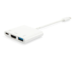 EQ133461 - Adaptador EQUIP USB-C a USB-A/USB-C PD 60W/HDMI Blanco (EQ133461)