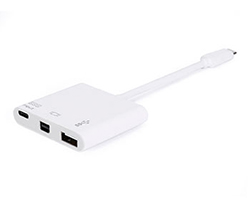 EQ133463 - Adaptador EQUIP USB-C a USB-A/USB-C PD 60W/Mini DP Blanco (EQ133463)